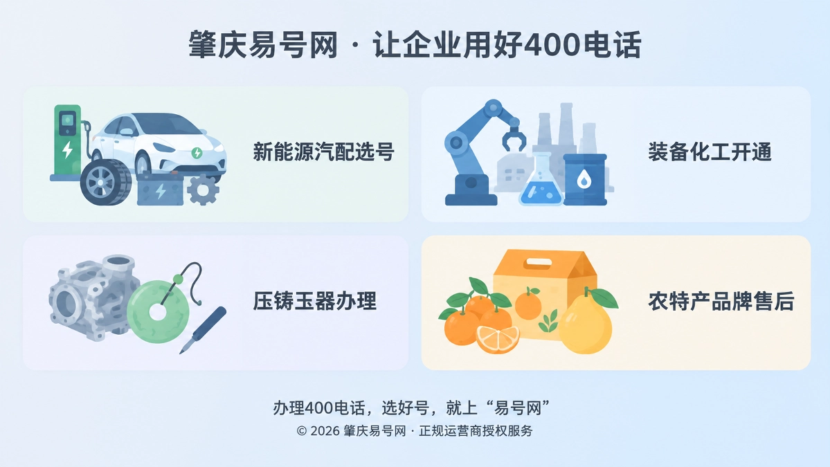 肇庆易号网400电话办理流程